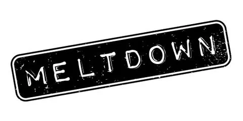 Meltdown rubber stamp Stock Illustration