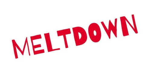 Meltdown rubber stamp Stock Illustration