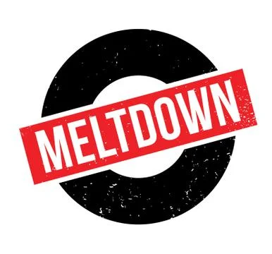 Meltdown rubber stamp Stock Illustration