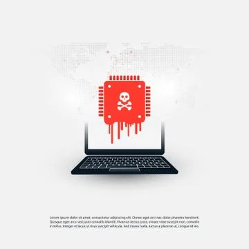 Meltdown &amp; Spectre Critical Security Vulnerabilities Stock Illustration