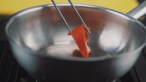 Melted butter on a pan Stock Footage 88716220