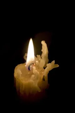 Melted Candle Stick Stock Photos