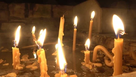 Melted candles close up 스톡 동영상 116773577