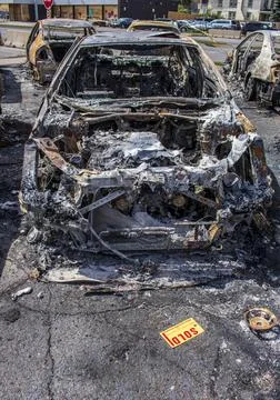 Melted car Stock Photos