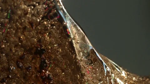 Melted CD Macro Stock Footage 74209624