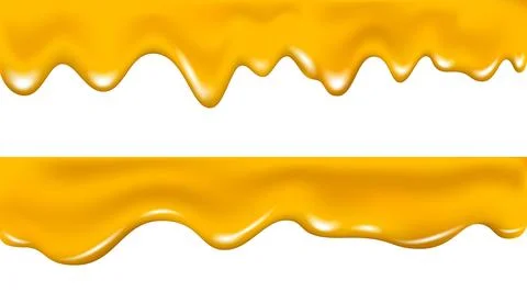 Melted cheese or butter texture, orange, lemon, apple juice. Stock Illustration