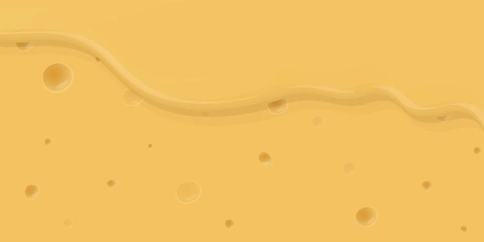 Melted cheese texture background graphic illustration. Stock Illustration