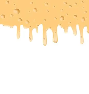 Melted cheese texture with holes, space for your text Stock Illustration