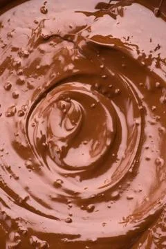 Melted Chocolate Background. Close-up Image Stock Photos