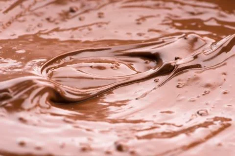 Melted Chocolate Background. Close-up Image Stock Photos