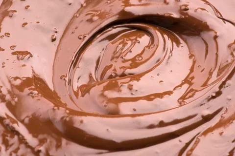Melted Chocolate Background. Close-up Image Stock Photos