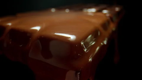 Melted Chocolate bar Stock Footage 265070055