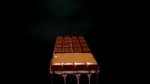 Melted Chocolate bar Stock Footage 281716167