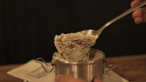 Melted Chocolate of Dessert Stock Footage 129340077