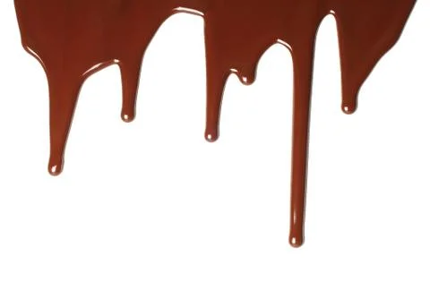 Melted chocolate dripping Stock Photos