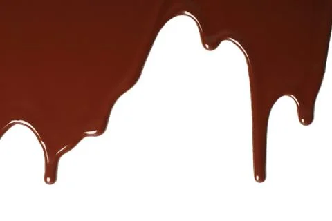 Melted chocolate dripping Stock Photos