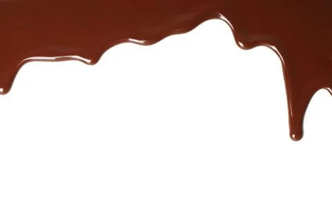 Melted chocolate dripping Stock Photos