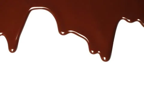 Melted chocolate dripping Stock Photos