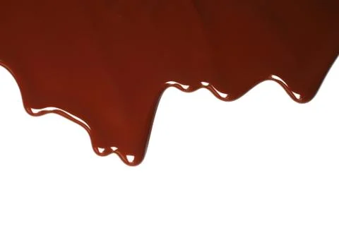 Melted chocolate dripping Stock Photos