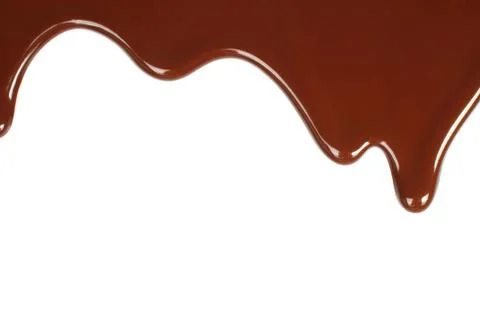 Melted chocolate dripping Stock Photos