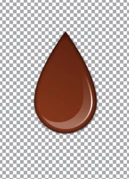 Melted Chocolate Syrup. Sweet Design. Vector illustration. Stock Illustration