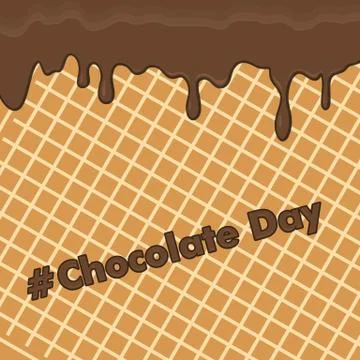 Melted Chocolate vector Illustration Stock Illustration