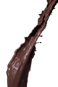 Melted dark chocolate Stock Photos