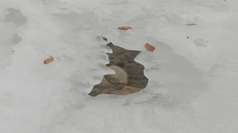 Melted hole in glacier Stock Footage 149171515