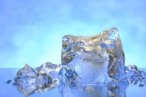 Melted ice cube Stock Photos