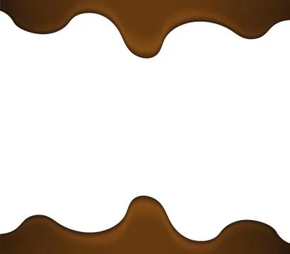 Melted liquid chocolate Stock Illustration