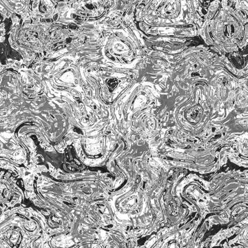 Melted liquid greyscale texture Stock Illustration
