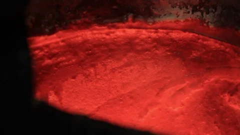 Melted metal Stock Footage 76595001