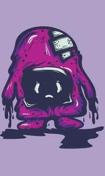 MELTED MONSTER 스톡 사진