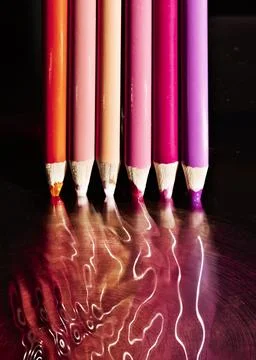 "Melted Reflections: A Colorful Illusion" Stock Photos