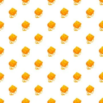 Melted yellow cheddar cheese pattern seamless background 库存插图
