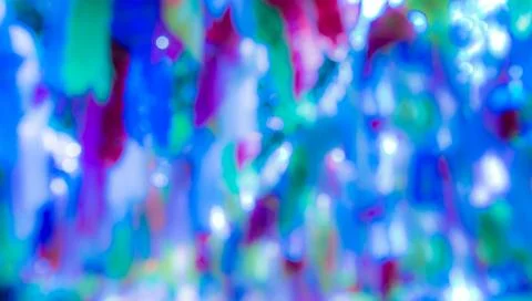 Melting blue ribbon Stock Photos