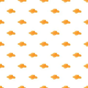 Melting butter cubes creating seamless food pattern background Illustrazione stock