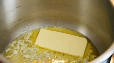 Melting butter Stock Footage 670618