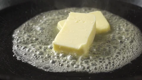 Melting Butter Stock Footage 120859967