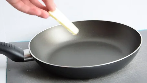 Melting butter Stock Footage 129767826