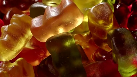 Melting candy gummy bears Stock Footage 155330985