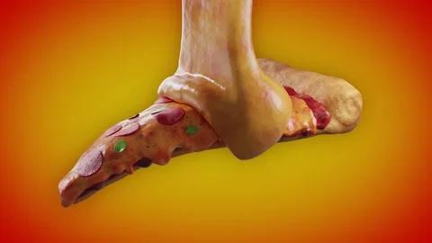 Melting Cheese on Pepperoni Pizza Video stock 306991791
