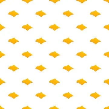 Melting cheese slices creating a seamless food pattern Stock Illustration