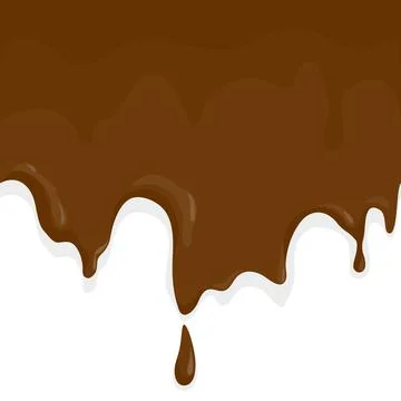 Melting chocolate background. Vector illustration Stock Illustration