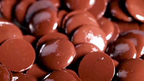 Melting Chocolate Chips in Motion Stock-Footage 312310108