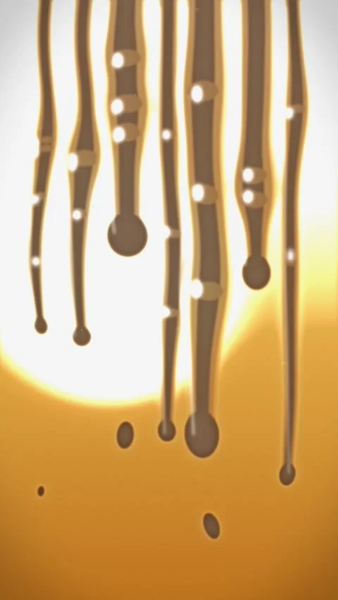 Melting chocolate drops against light background. 2d animation Stock Footage 342726594