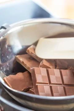 Melting chocolate Stock Photos
