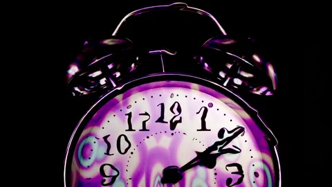 Melting clock 2 Stock Footage 345062629