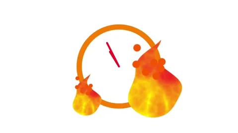 Melting Clock Stock Footage 335626660