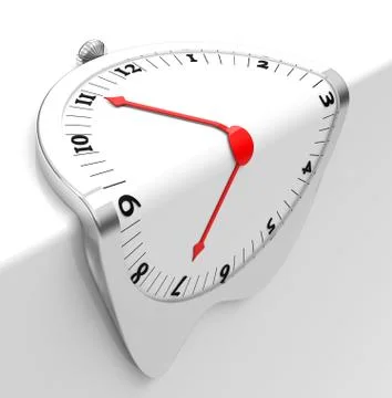 The melting clock Stock Illustration
